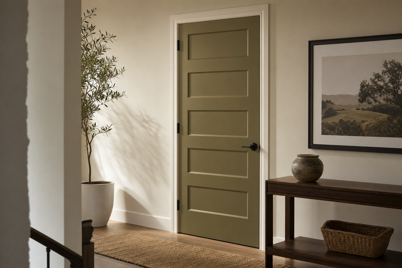 Mediterranean by Benjamin Moore on interior-doors
