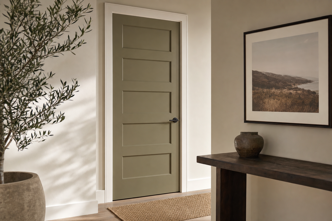 Mountain by Benjamin Moore on interior-doors