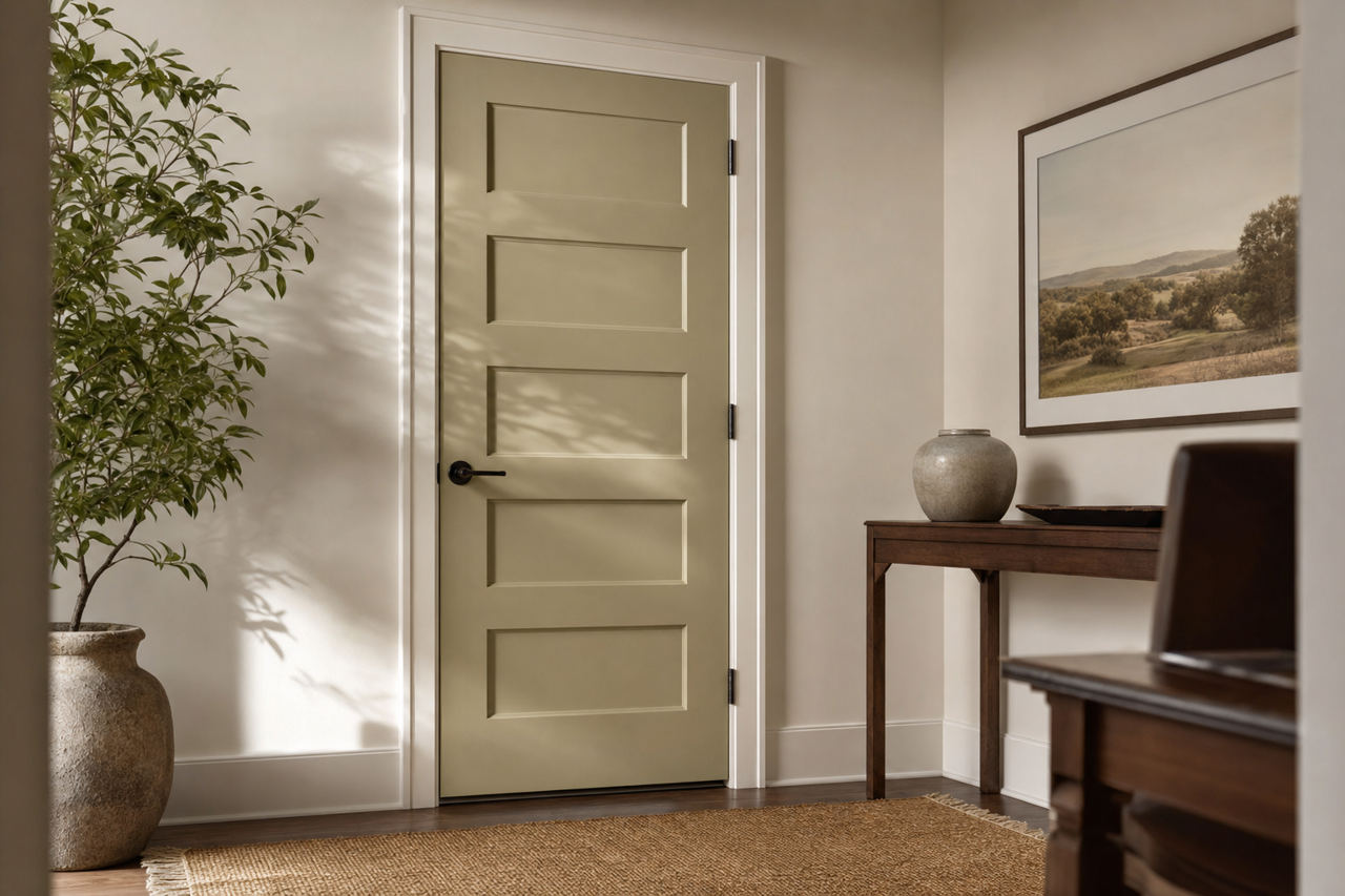 Dry by Benjamin Moore on interior-doors