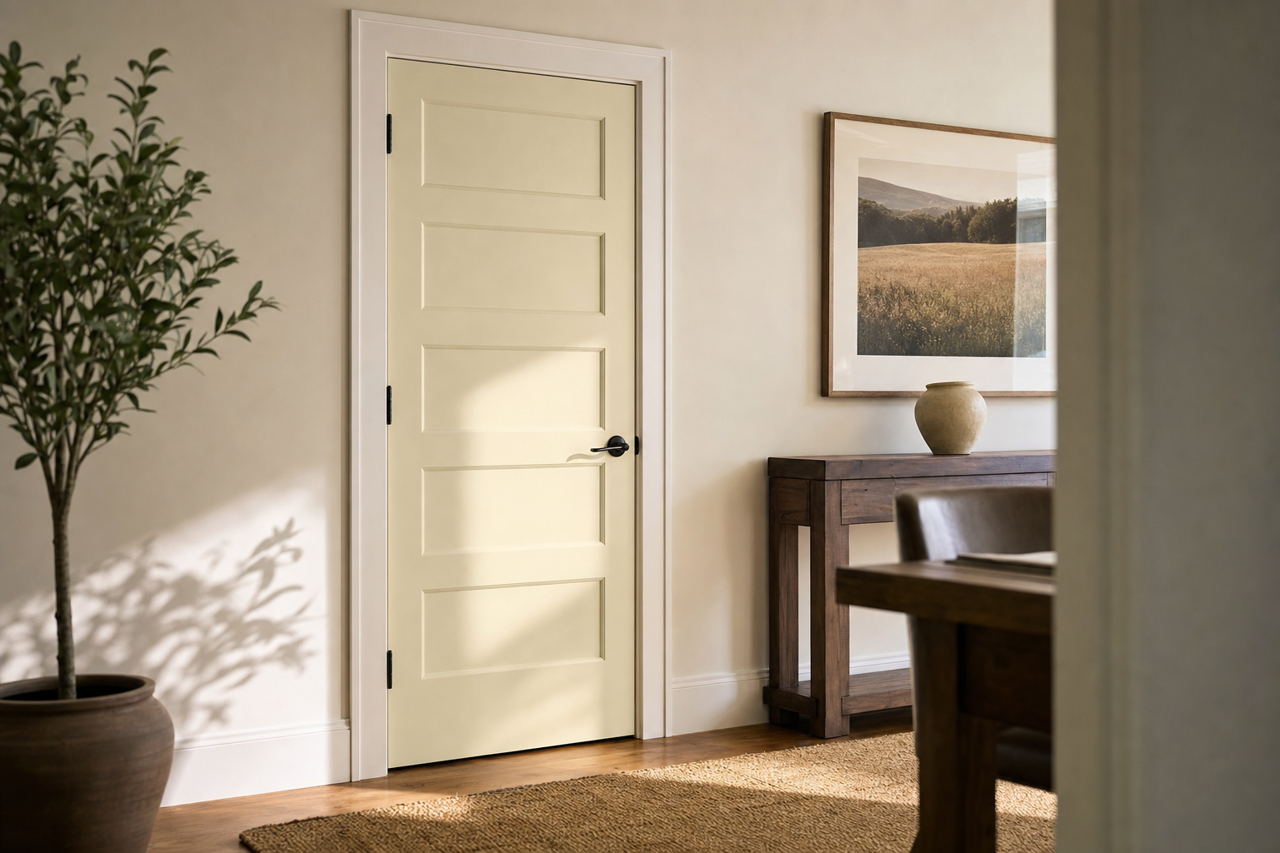 November by Benjamin Moore on interior-doors