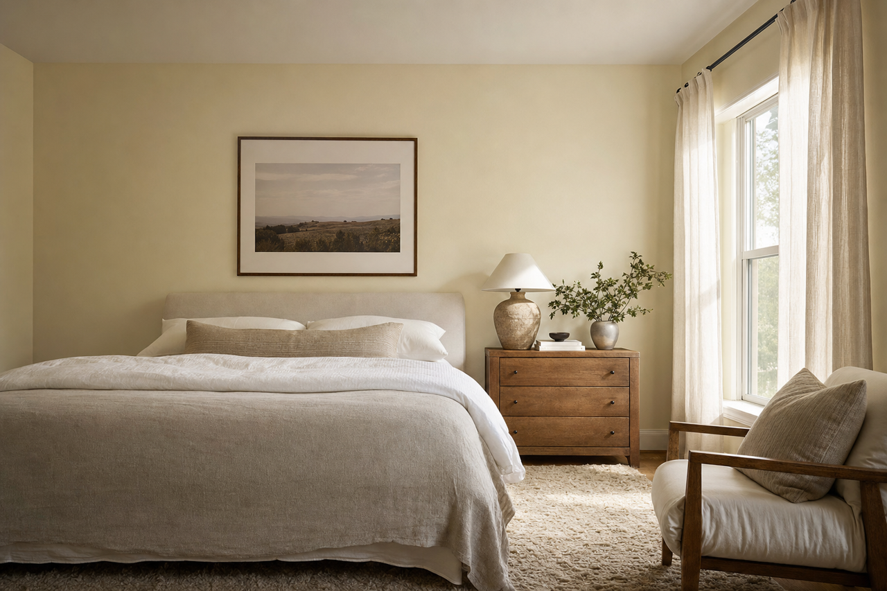November by Benjamin Moore on interiors