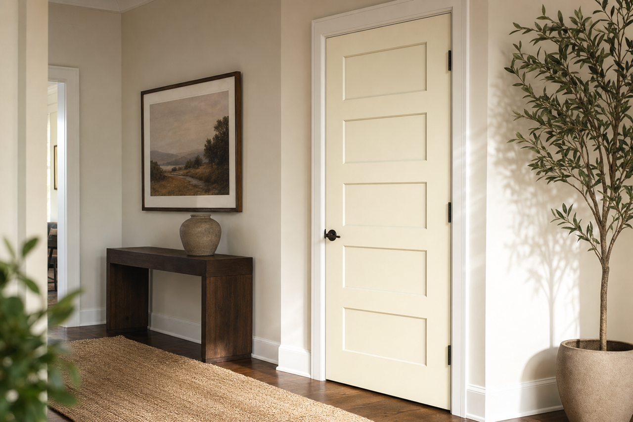 Icicle by Benjamin Moore on interior-doors