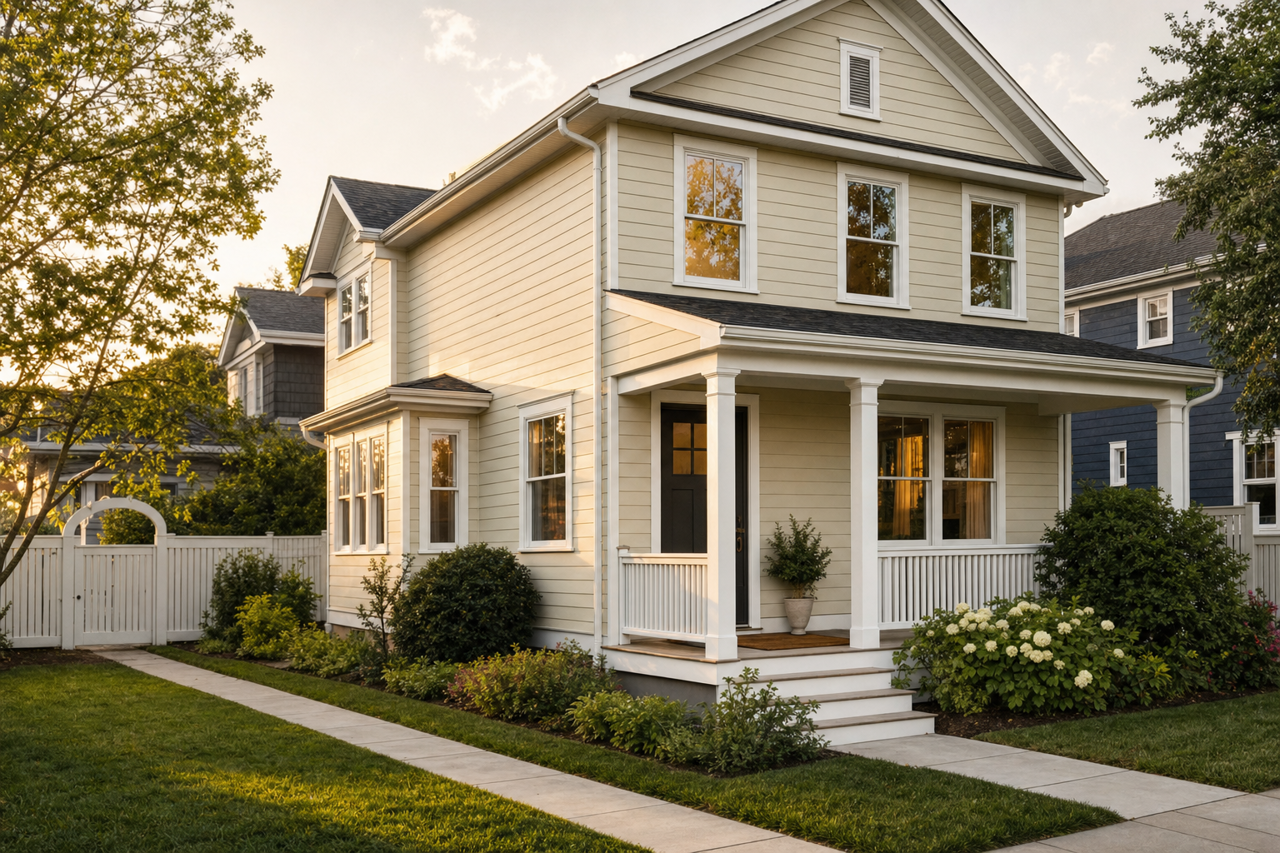 Camouflage by Benjamin Moore on exterior