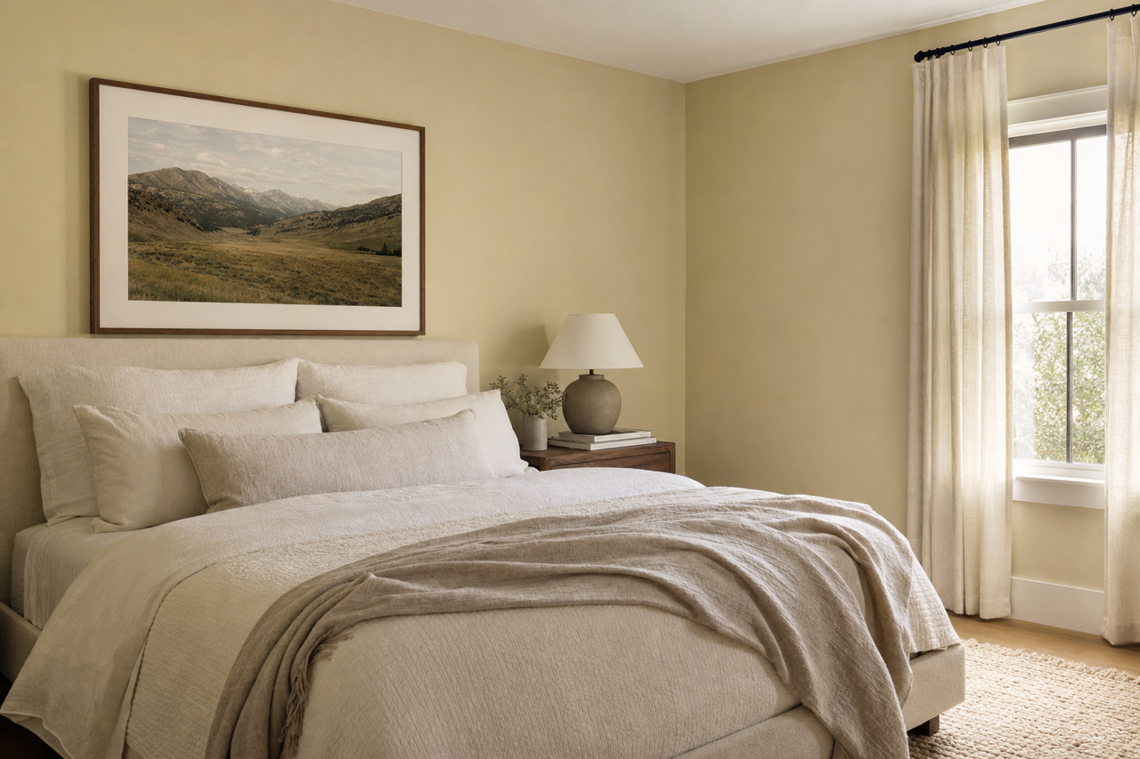 Camouflage by Benjamin Moore on interiors