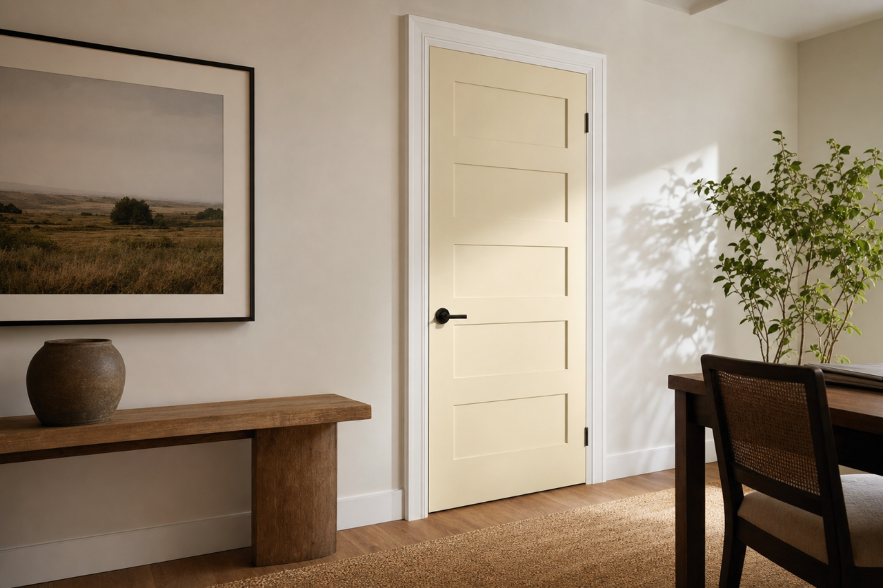 Old by Benjamin Moore on interior-doors