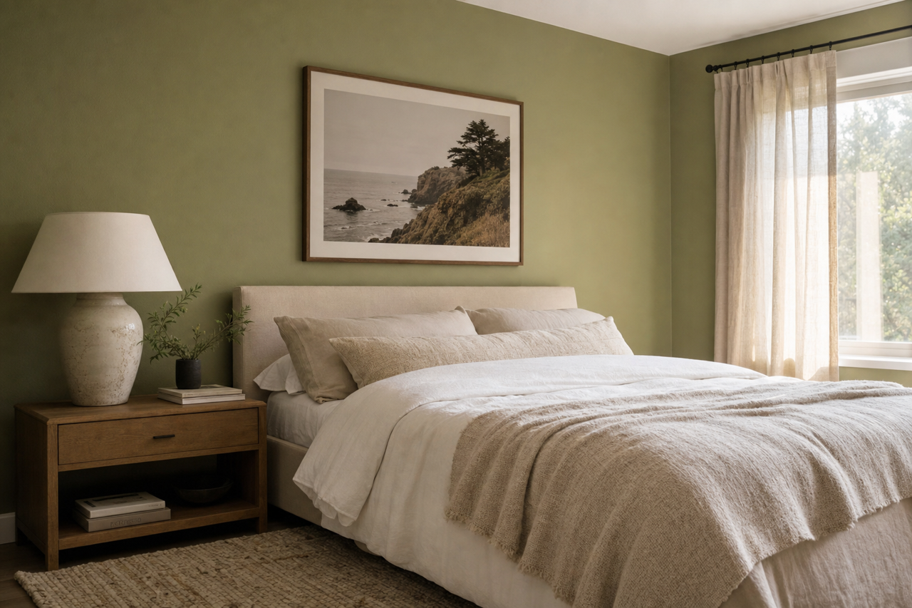 Eucalyptus by Benjamin Moore on interiors