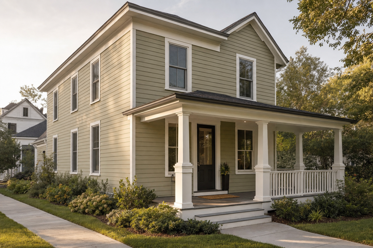 Rosemary by Benjamin Moore on exterior