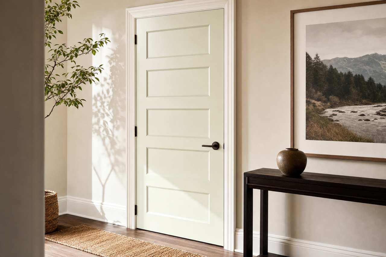 Silken by Benjamin Moore on interior-doors