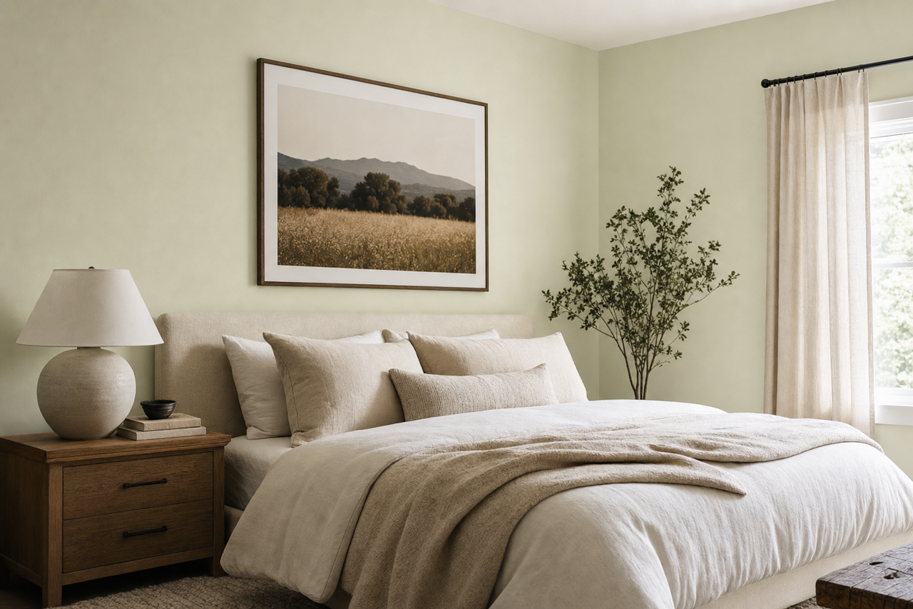 Silken by Benjamin Moore on interiors