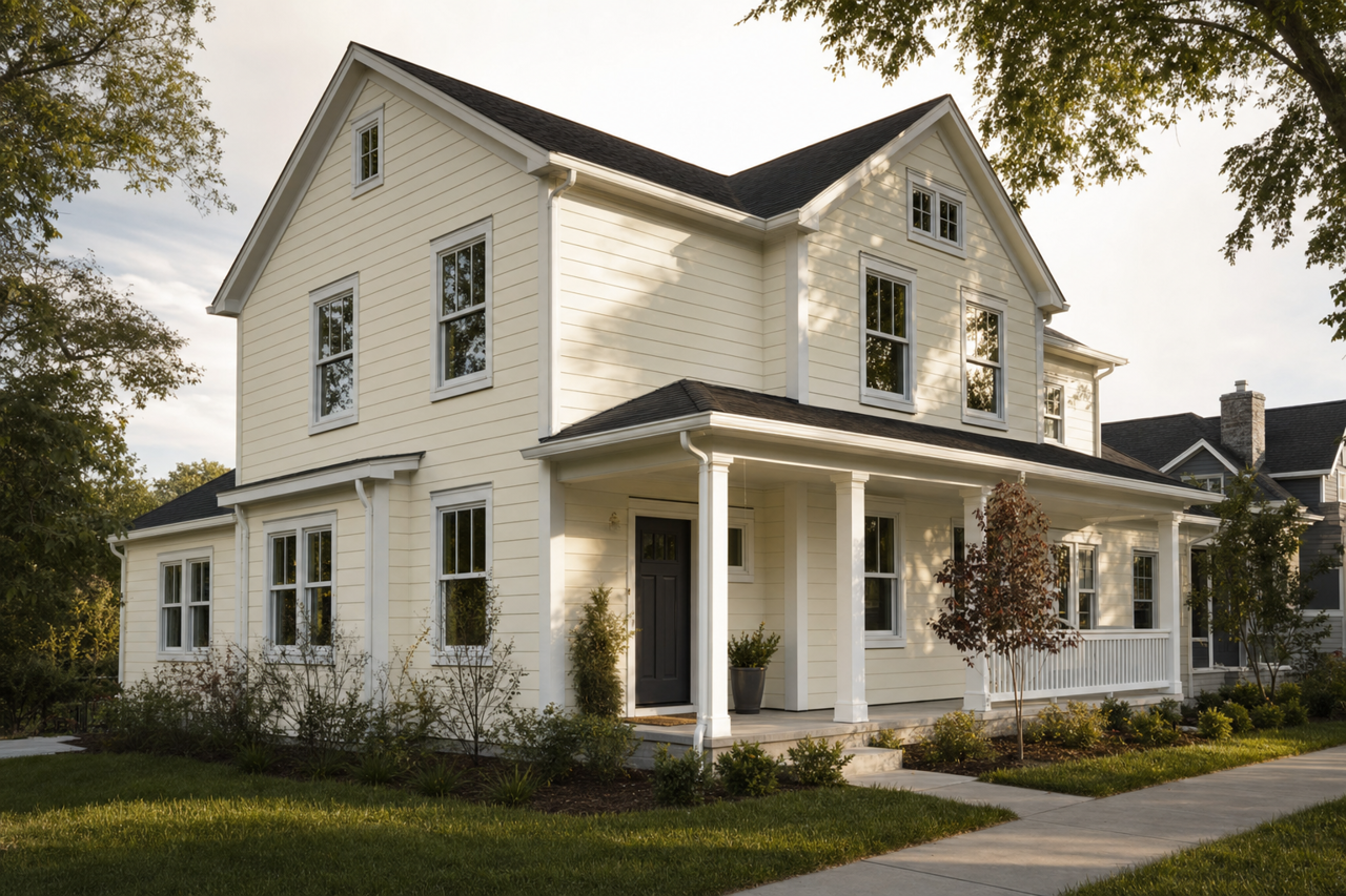 Cloud by Benjamin Moore on exterior