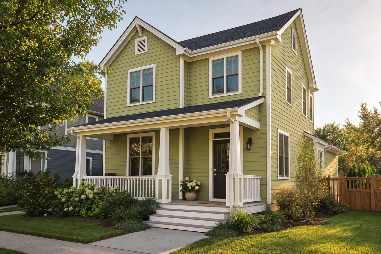 Terrapin by Benjamin Moore on exterior