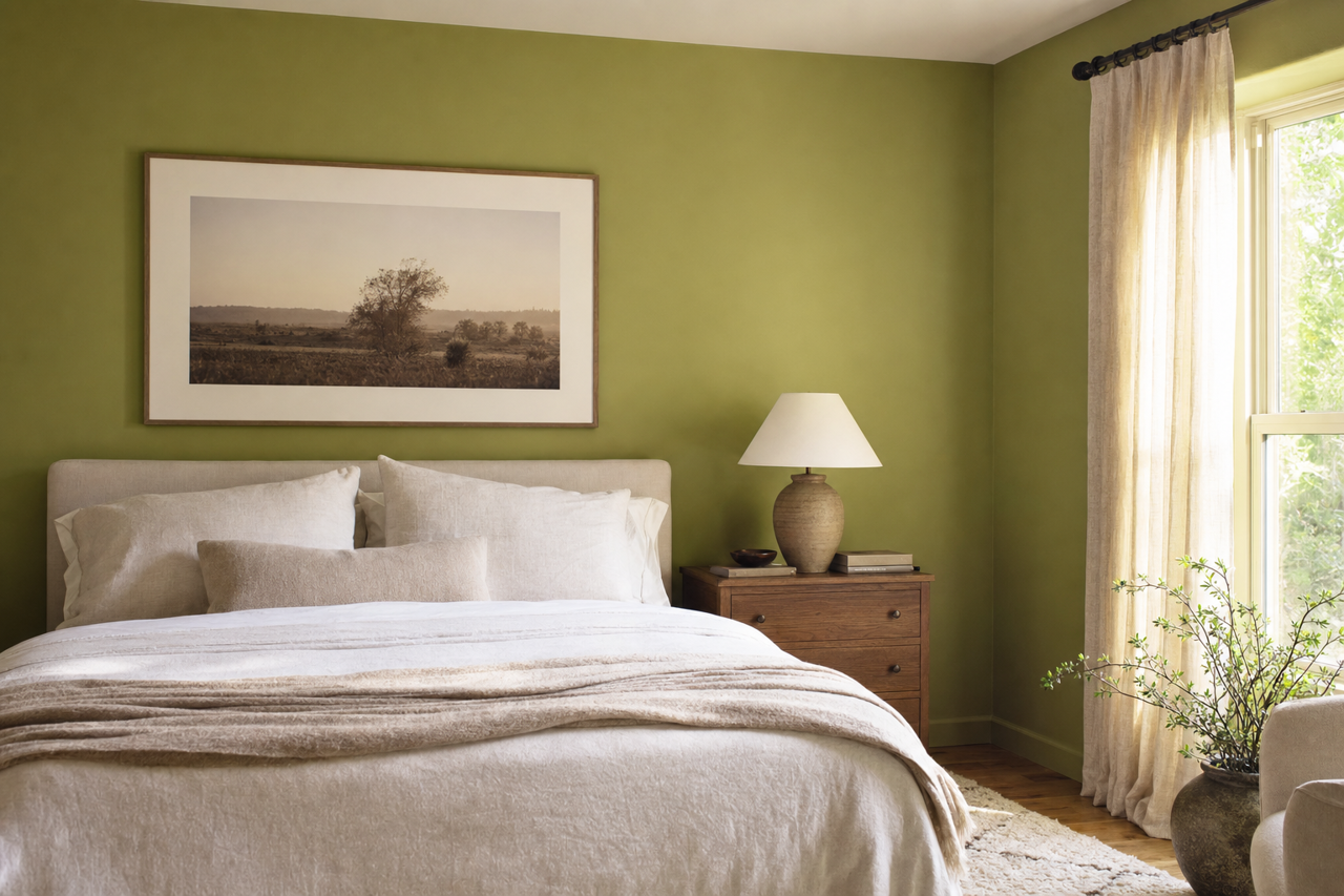 Terrapin by Benjamin Moore on interiors