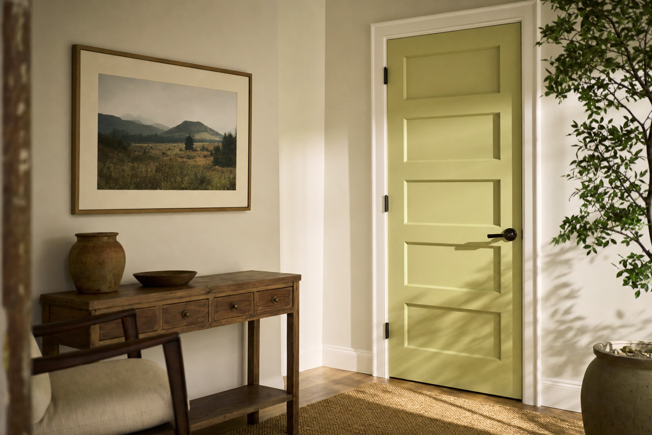 Brookside by Benjamin Moore on interior-doors