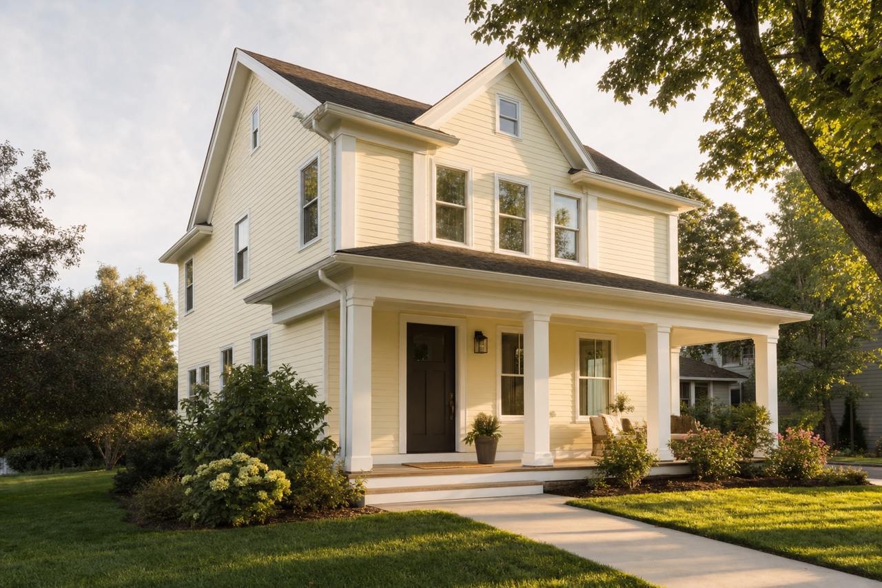 Minced by Benjamin Moore on exterior