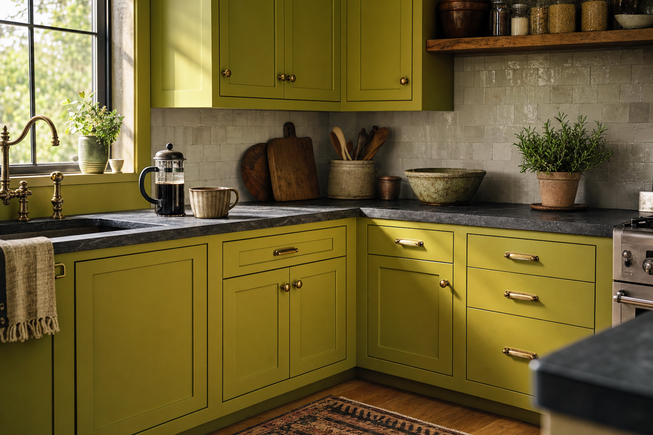 Dark by Benjamin Moore on cabinets
