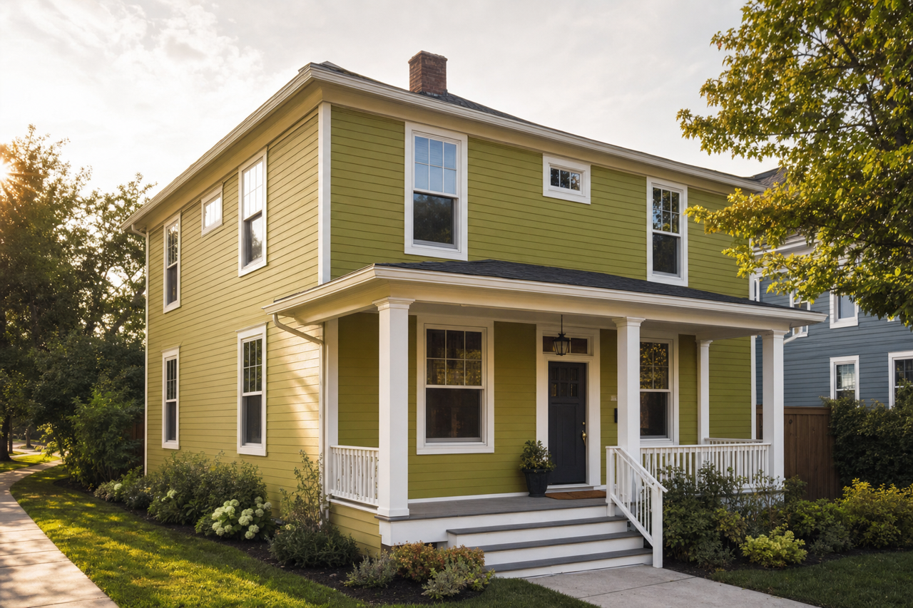 Dark by Benjamin Moore on exterior