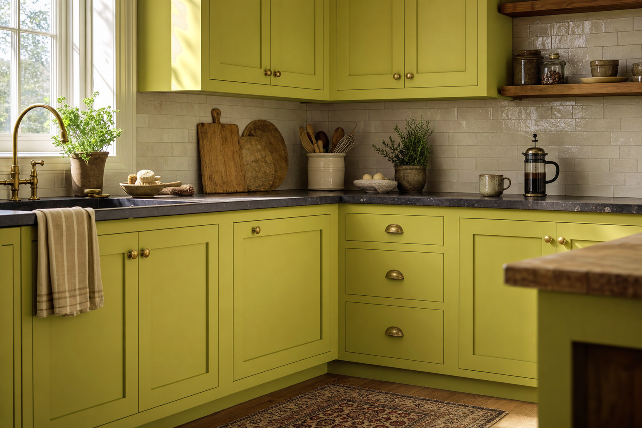 Forest by Benjamin Moore on cabinets