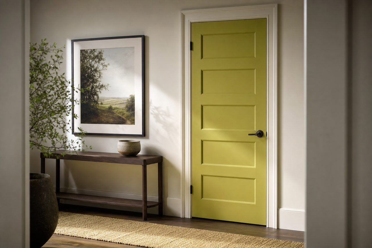 Forest by Benjamin Moore on interior-doors