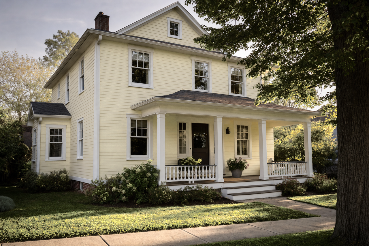 Rainforest by Benjamin Moore on exterior