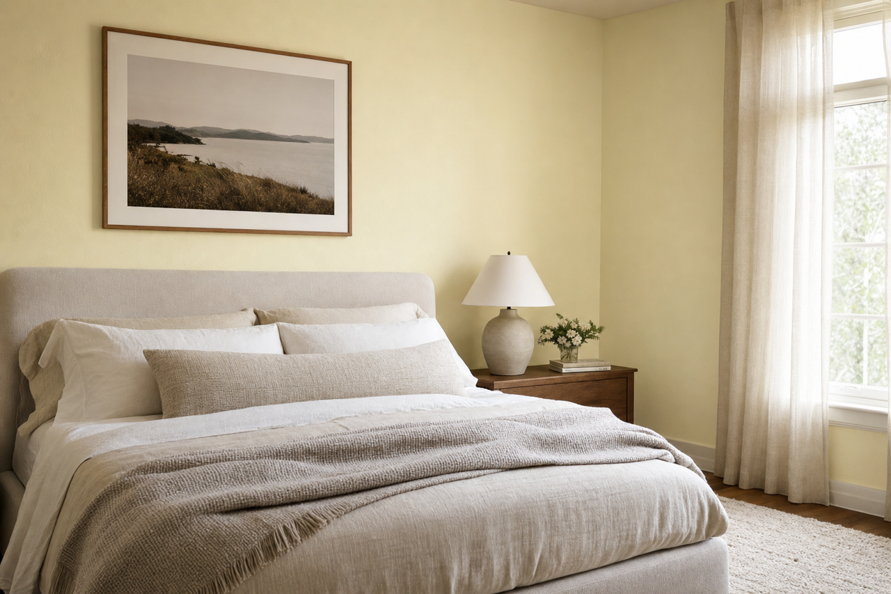 Cream by Benjamin Moore on interiors
