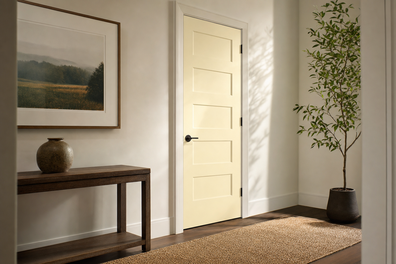 Bavarian by Benjamin Moore on interior-doors