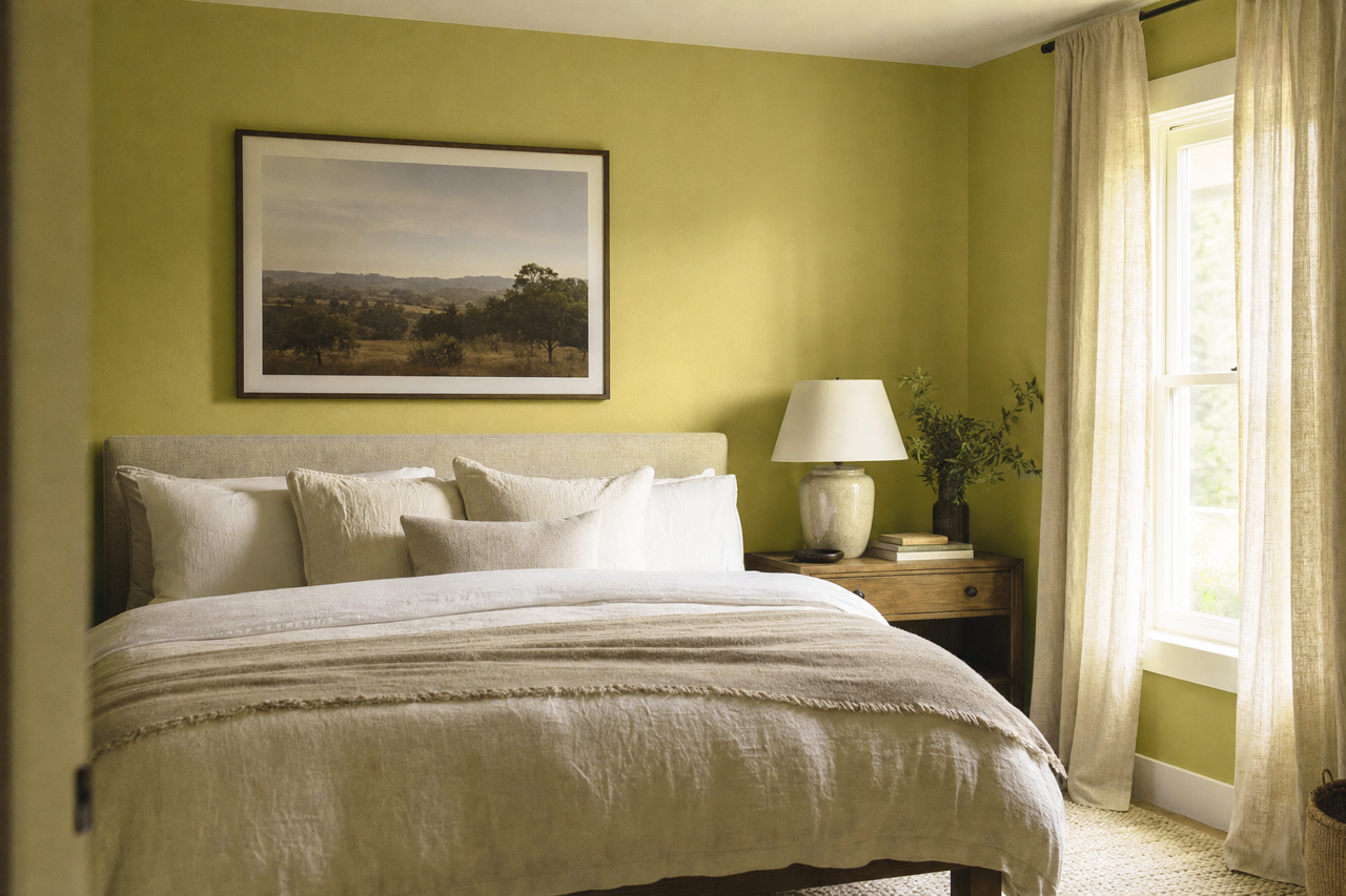 Jalapeño by Benjamin Moore on interiors