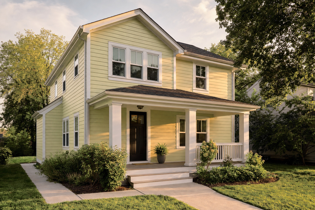 Dill by Benjamin Moore on exterior