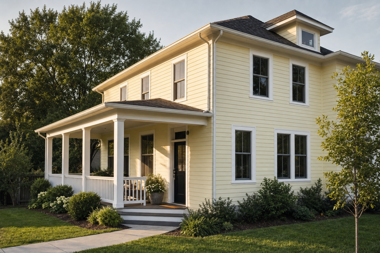 Dark by Benjamin Moore on exterior