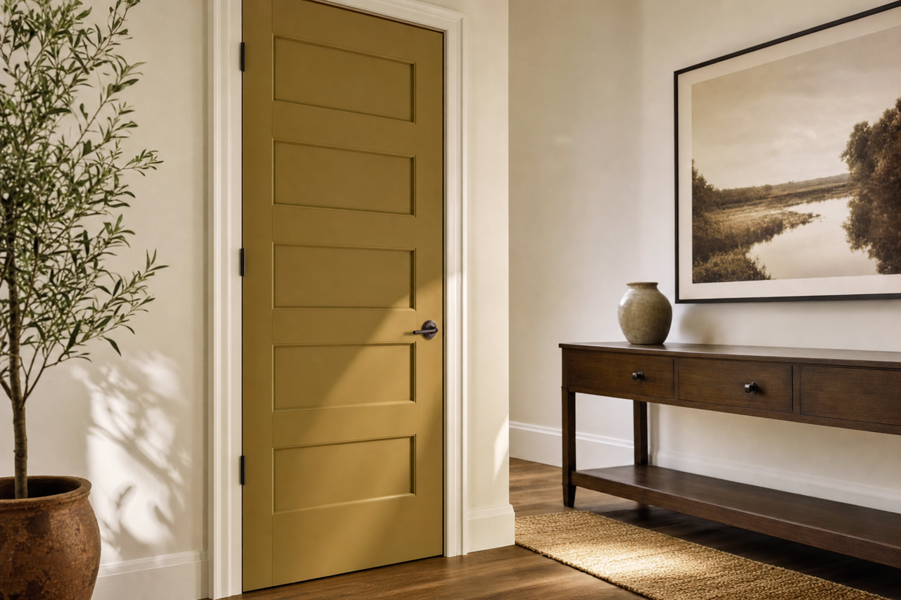 Foot by Benjamin Moore on interior-doors