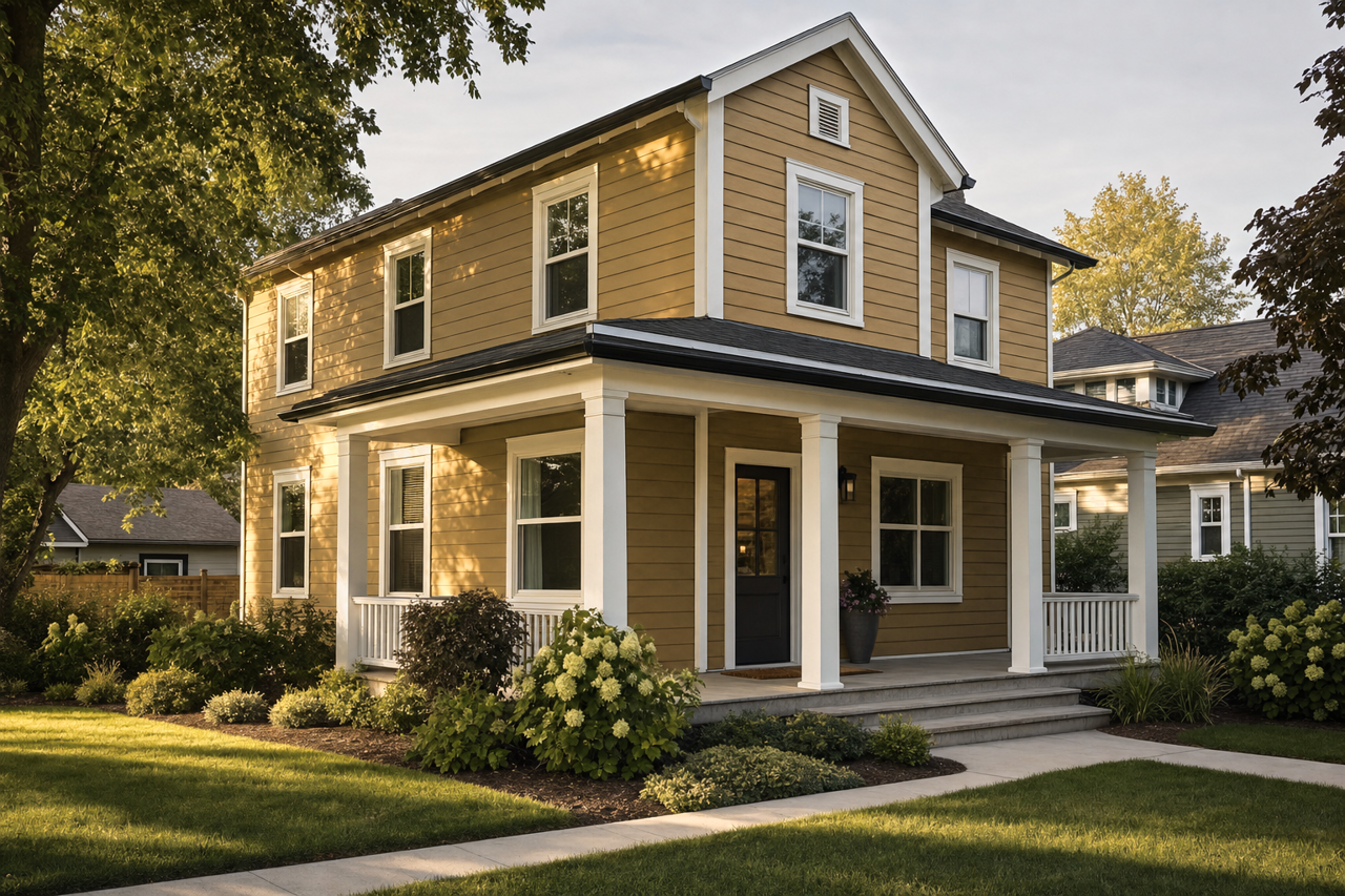 Thyme by Benjamin Moore on exterior