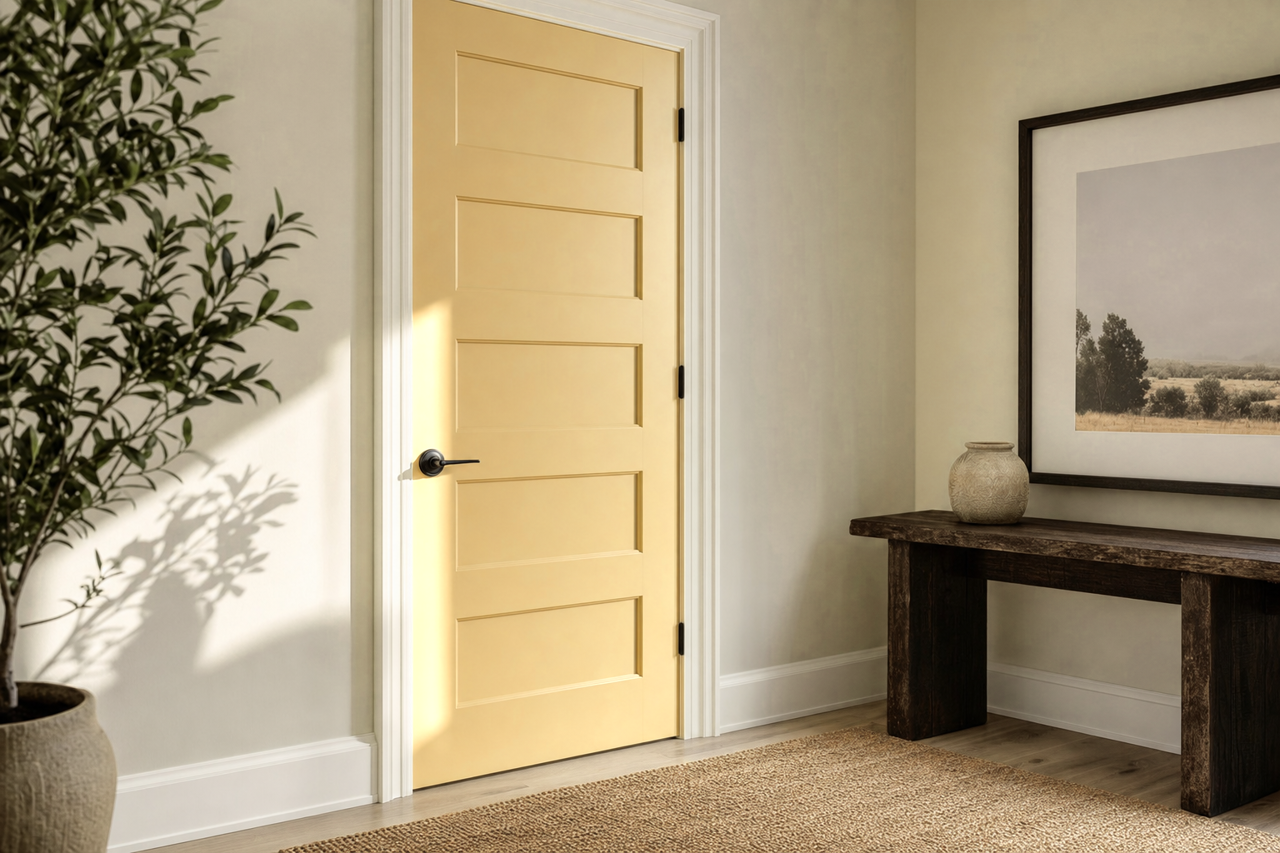 Light by Benjamin Moore on interior-doors