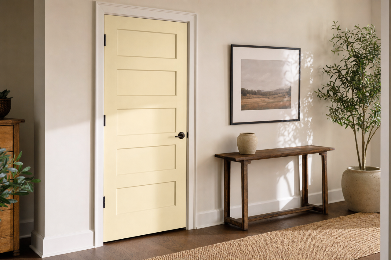 Sandy by Benjamin Moore on interior-doors