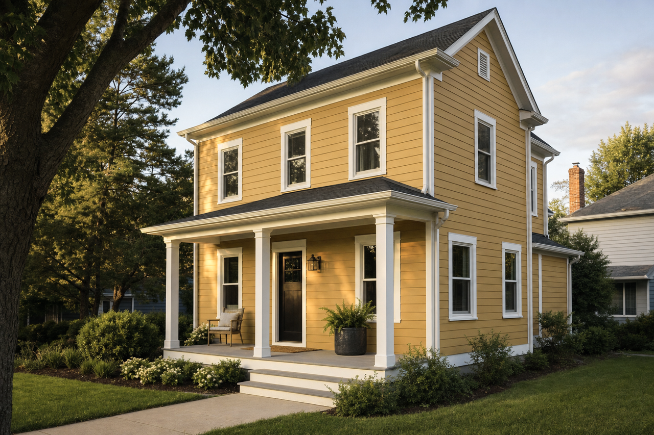 Fresh by Benjamin Moore on exterior