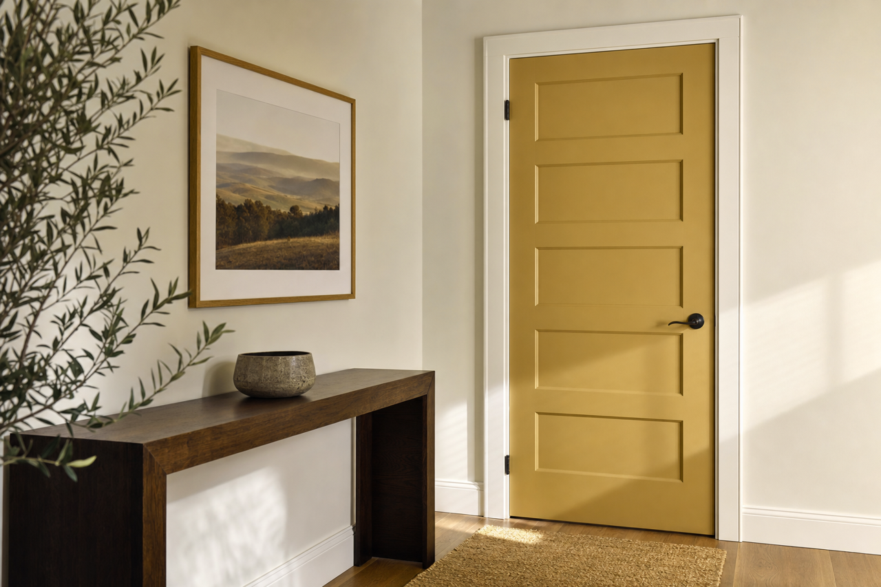 Fresh by Benjamin Moore on interior-doors
