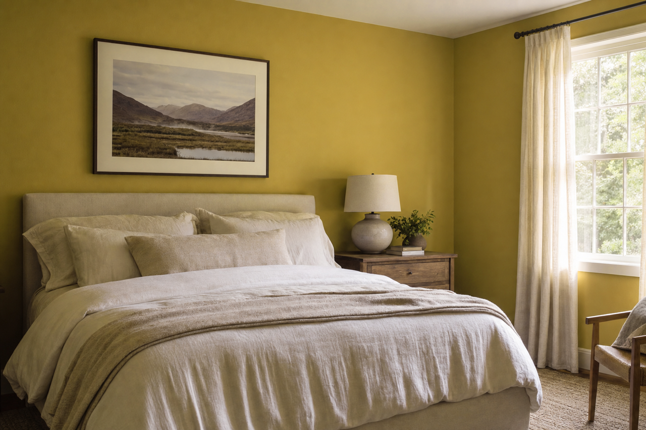 Willow by Benjamin Moore on interiors