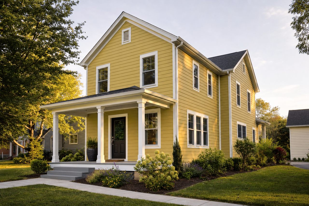 Lichen by Benjamin Moore on exterior