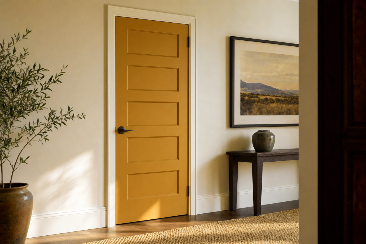 Medieval by Benjamin Moore on interior-doors