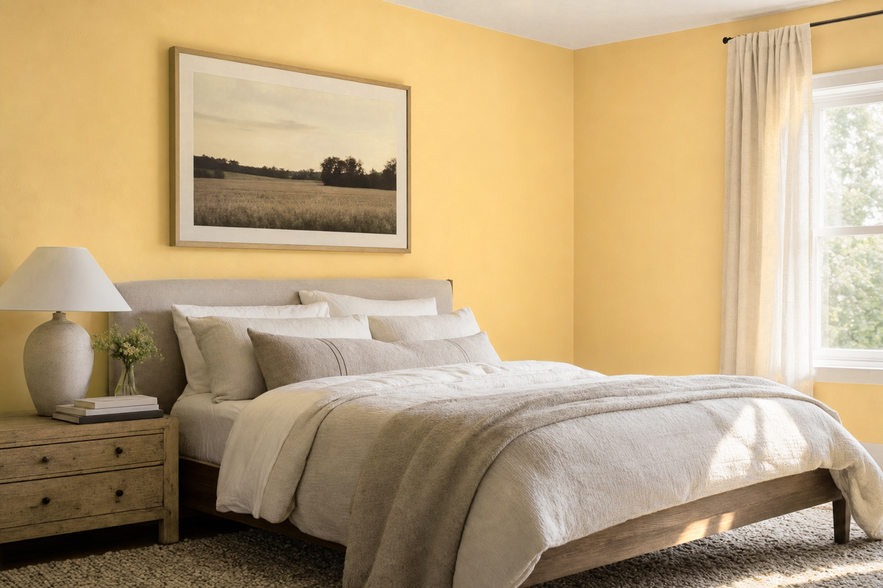 Golden by Benjamin Moore on interiors