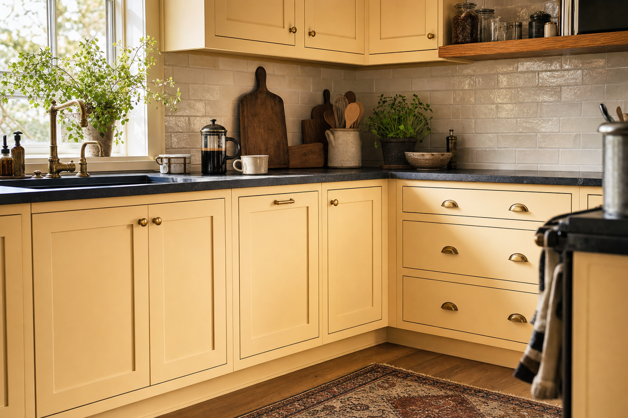 Mannequin by Benjamin Moore on cabinets