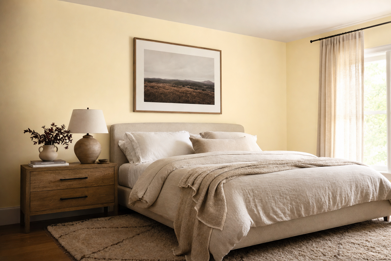 Mayonnaise by Benjamin Moore on interiors