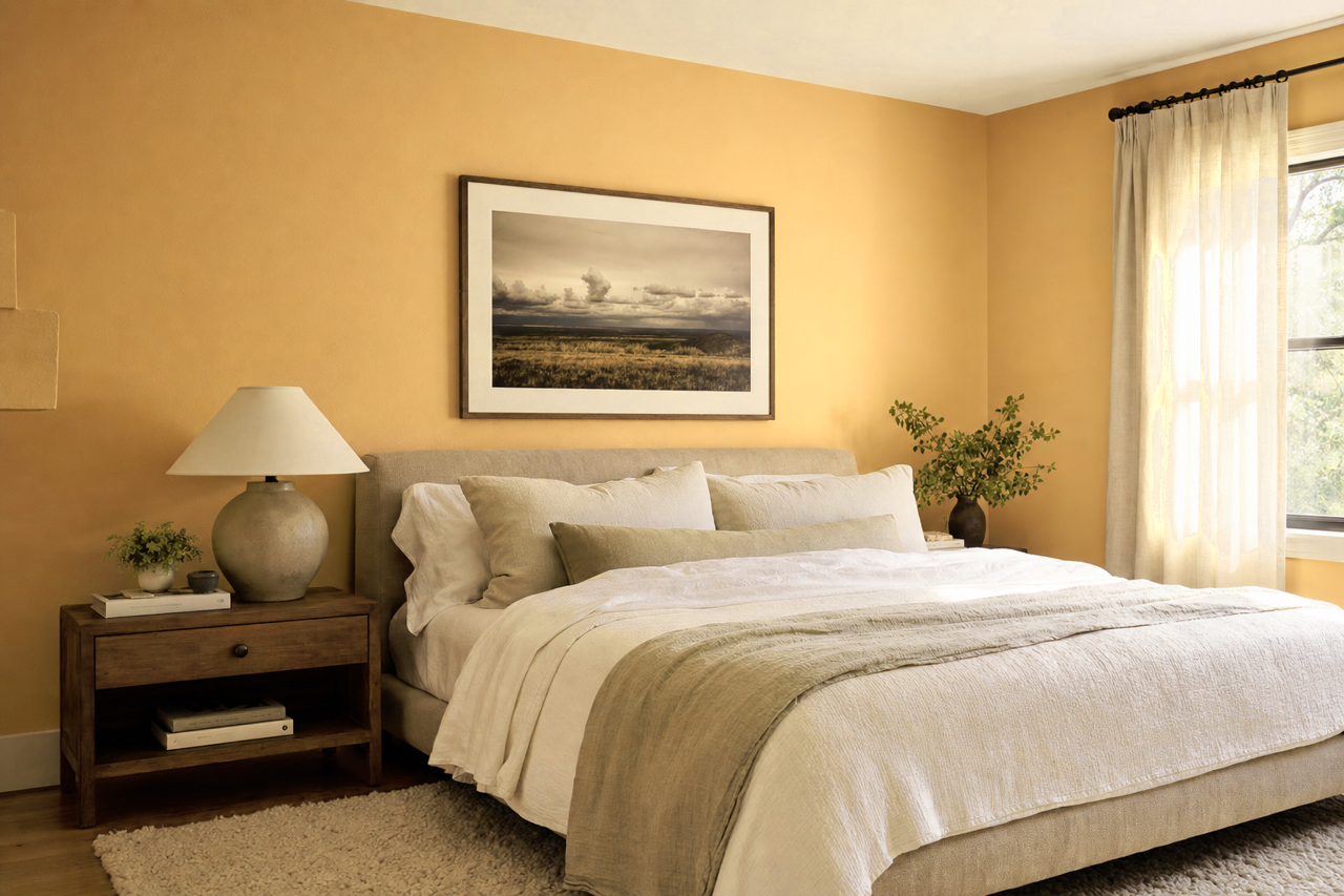 Cork by Benjamin Moore on interiors