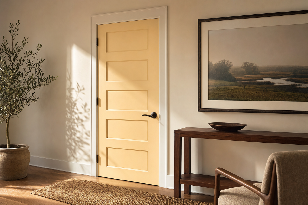 Rich by Benjamin Moore on interior-doors