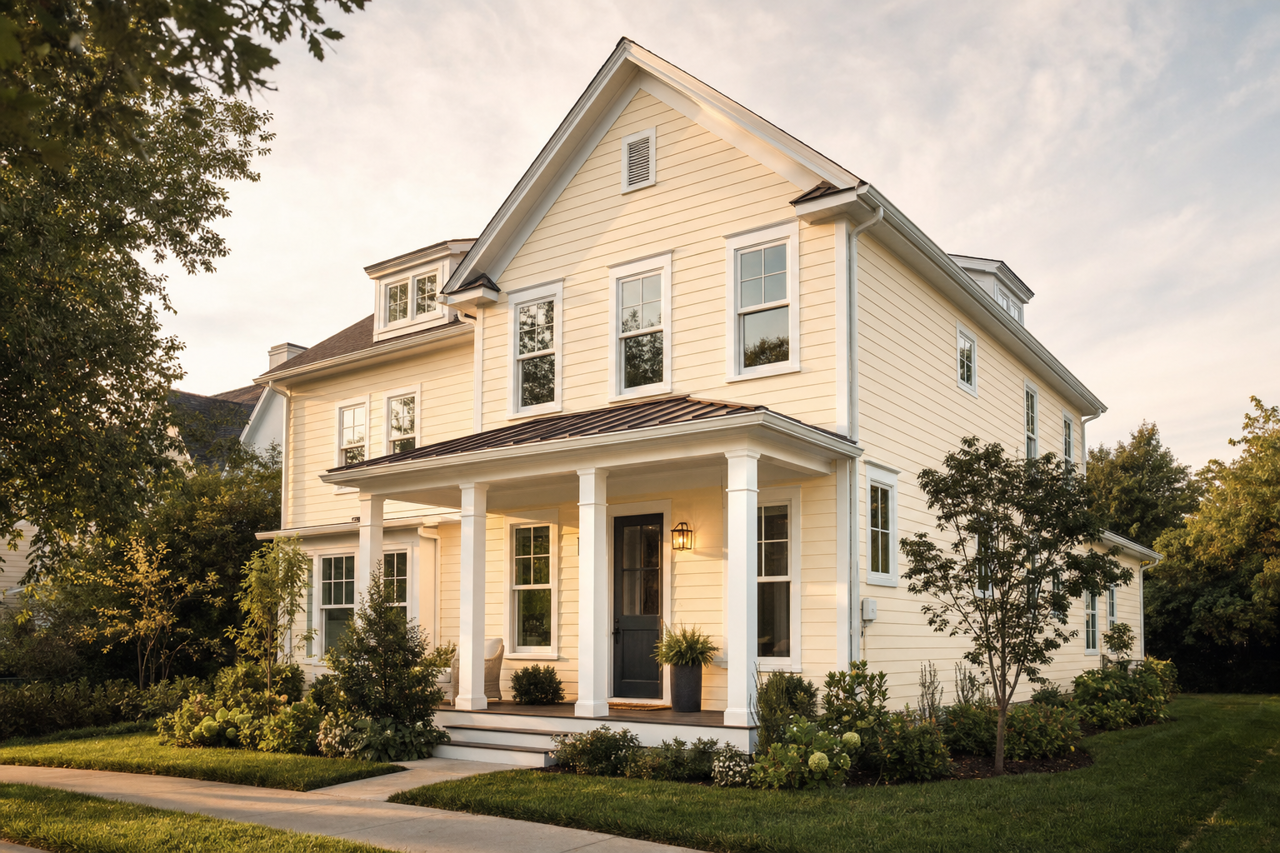 Ivory by Benjamin Moore on exterior