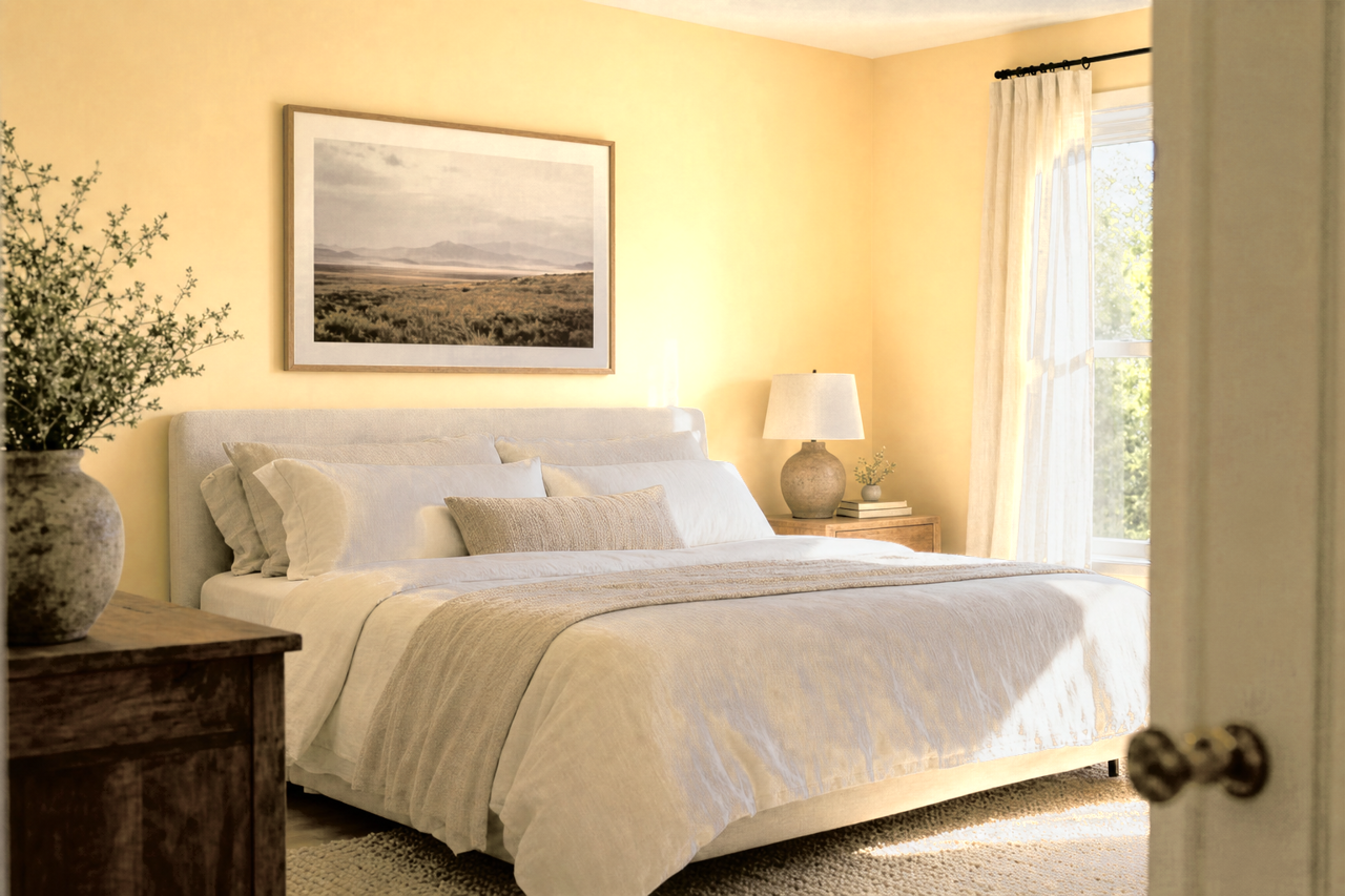Straw by Benjamin Moore on interiors