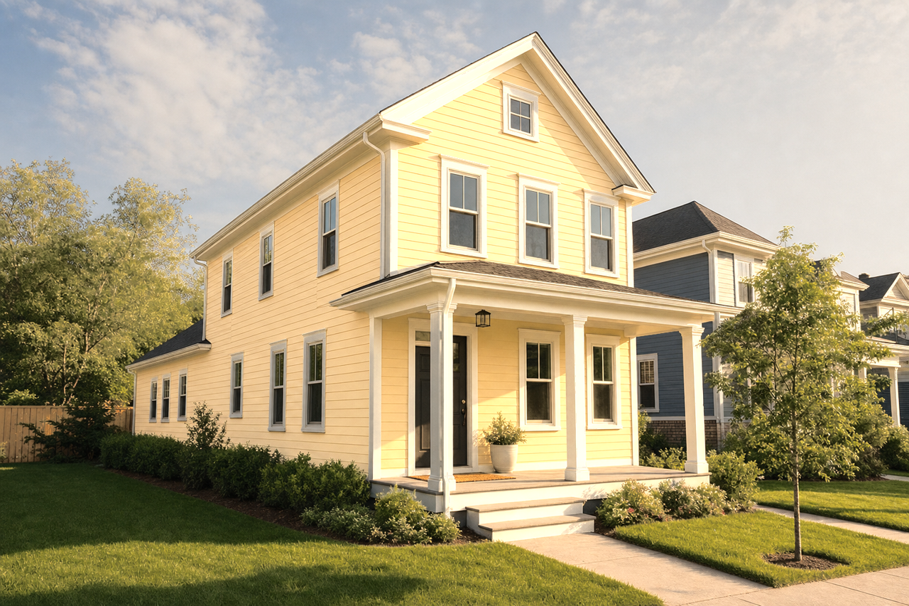 Suntan by Benjamin Moore on exterior