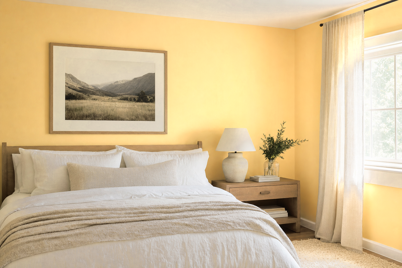 Suntan by Benjamin Moore on interiors