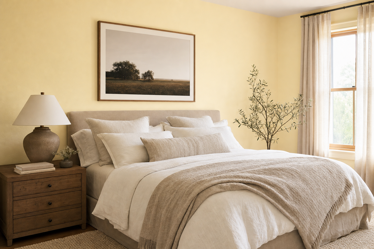 Cotton by Benjamin Moore on interiors