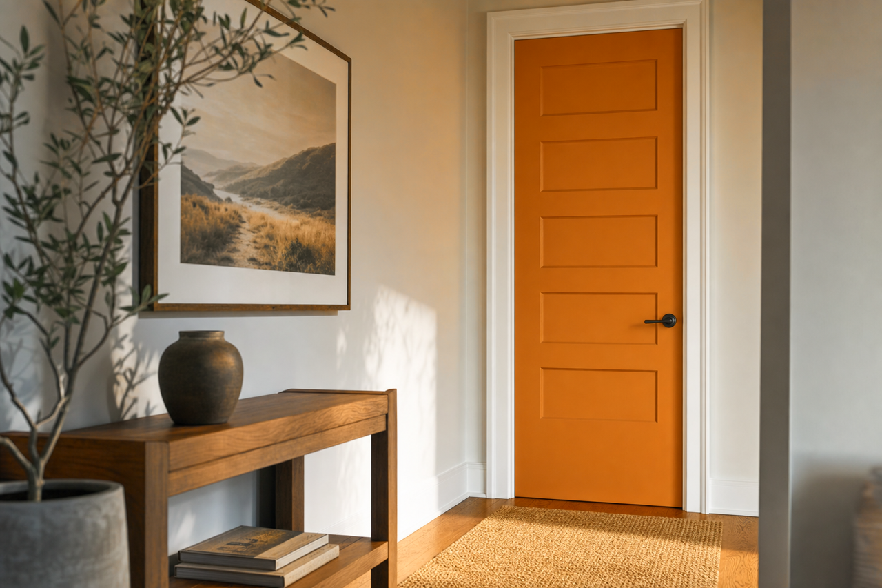 Autumn by Benjamin Moore on interior-doors