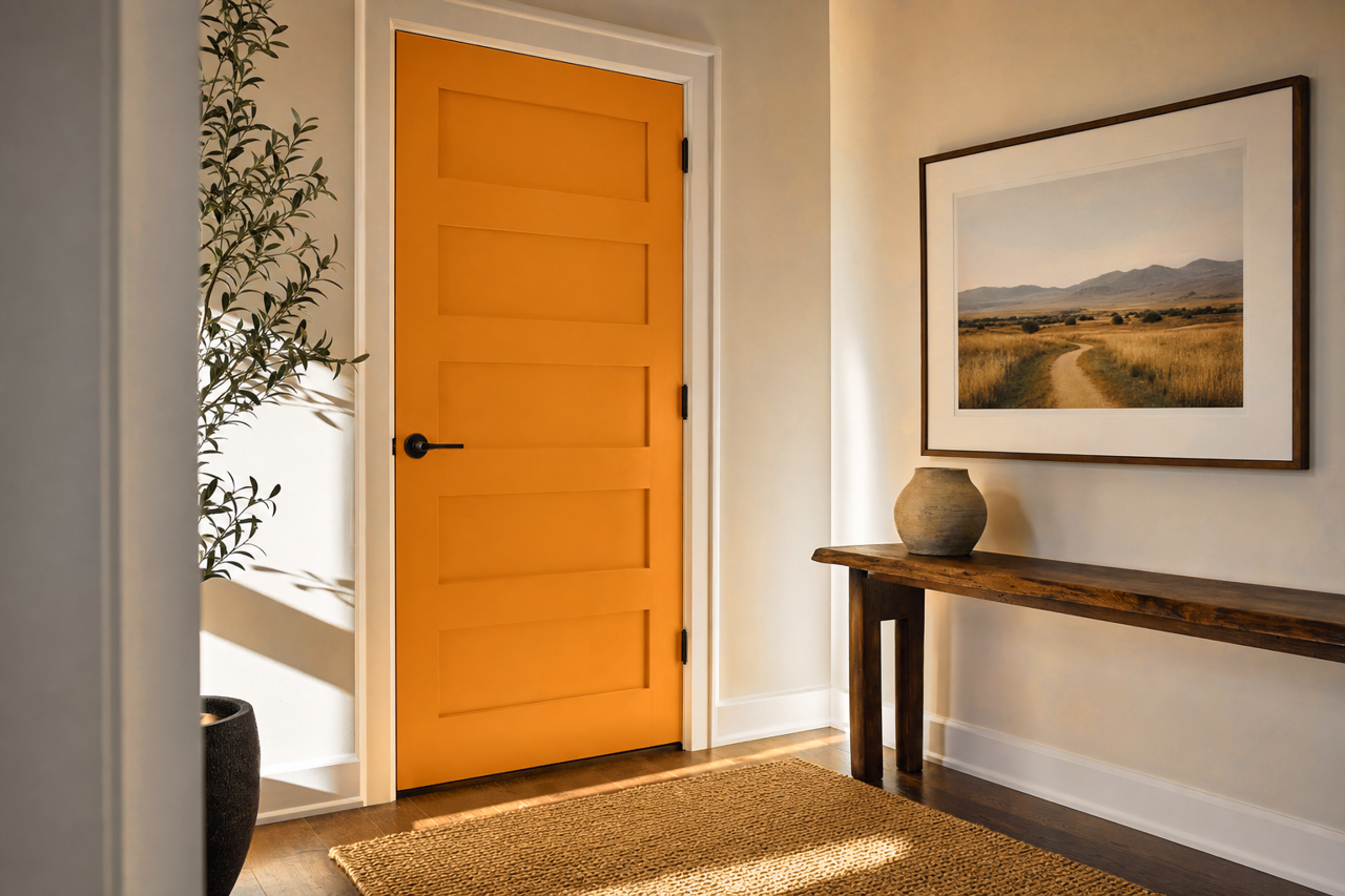 Jack by Benjamin Moore on interior-doors