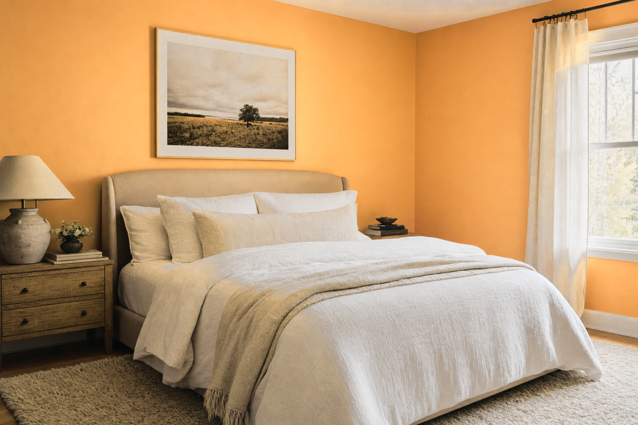 August by Benjamin Moore on interiors